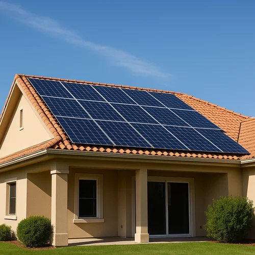 Villa çatı üstü güneş paneli kurulumu Villa çatı üstü güneş paneli kurulumu