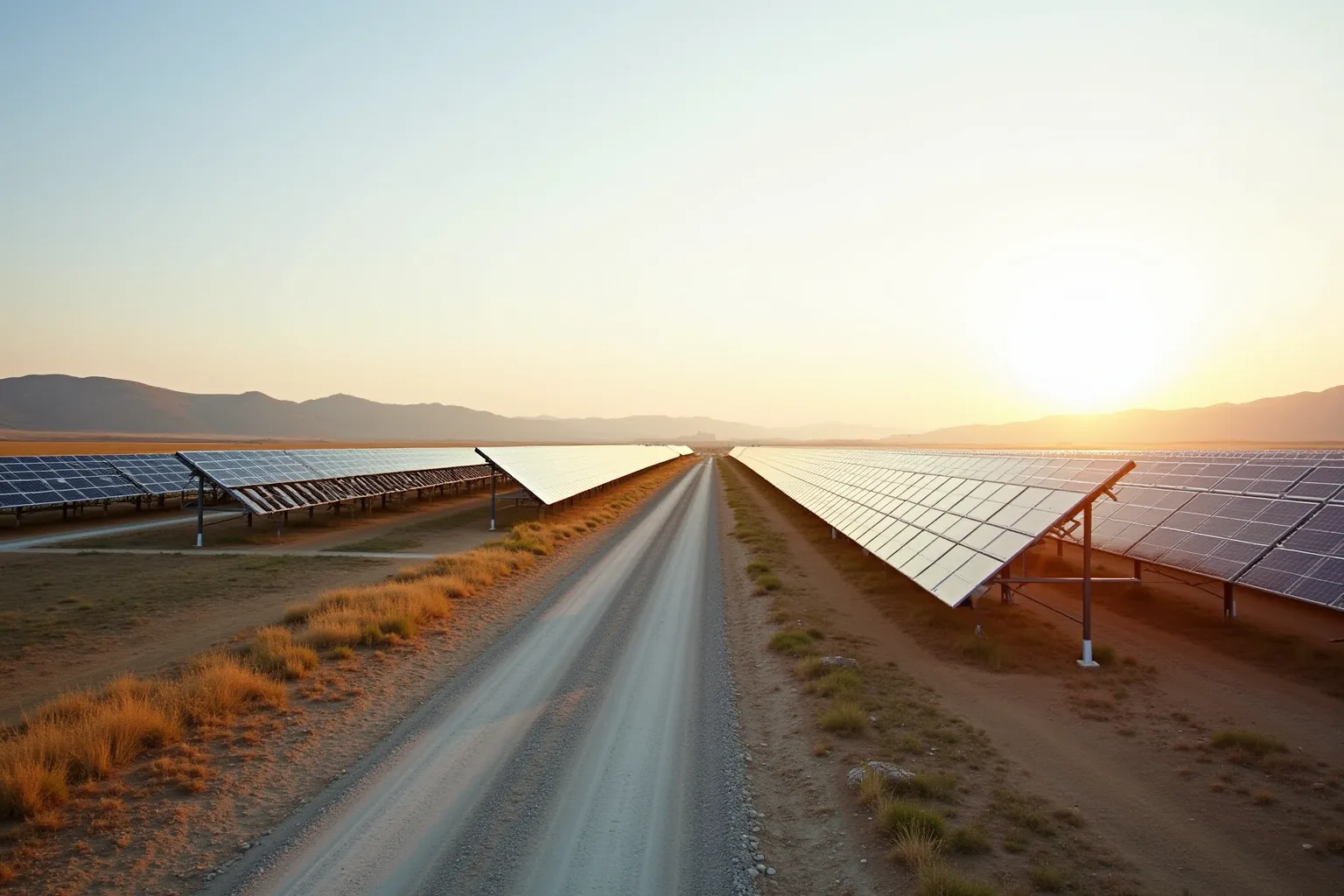 Arazi tipi güneş enerjisi santrali kurulumu ve genel altyapı çalışmaları