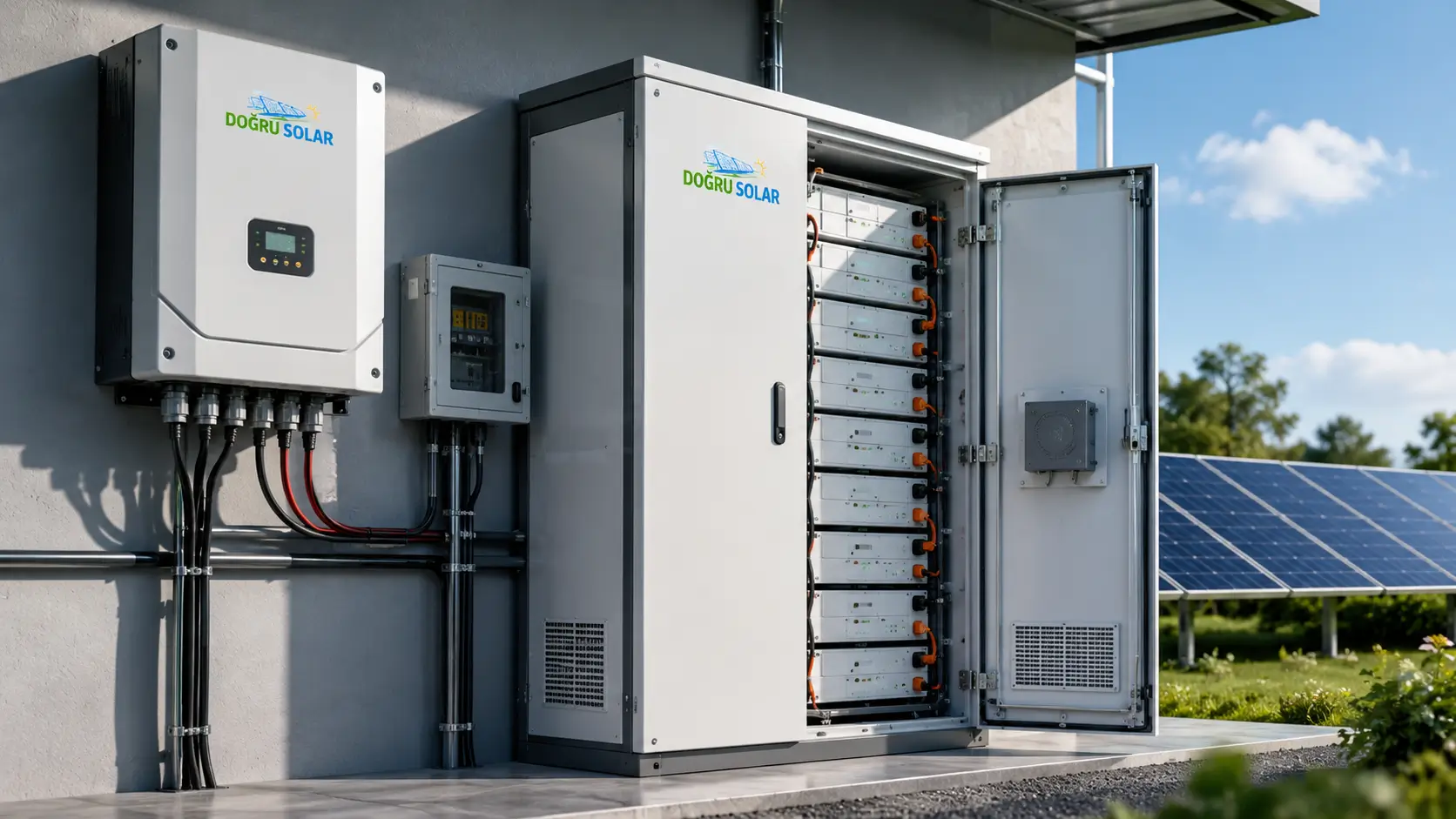 Enerji depolama batarya paketi ve inverter ekipmanları