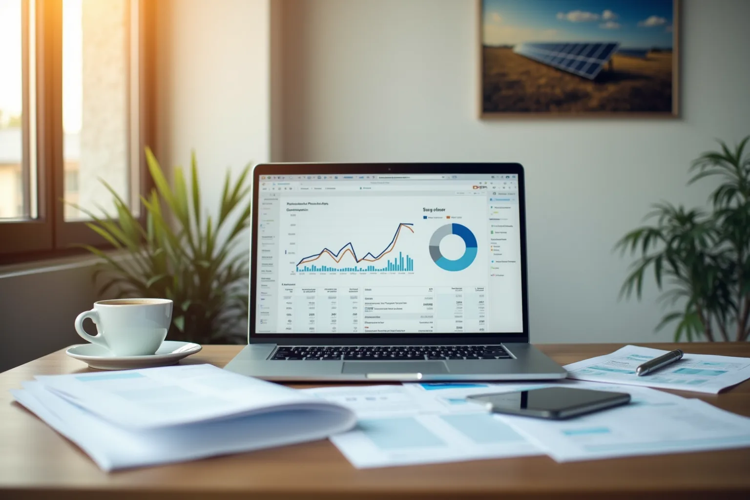 Grafik üzerinde amortisman oranları ve finansal geri dönüş